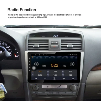 1+16G Android 8.1 Automobilio Radijo Multimedijos Grotuvo Toyota RAV4 2008-2012 m. Navigacijos GPS 2 Din