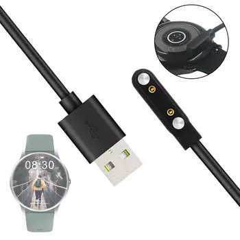 100cm Magnetinio USB Kabelis IMILAB KW66 Smart Žiūrėti Apmokestinimo Bazė Adapterio Pakeitimo Kelionės Įkroviklis Smartwatch Priedai