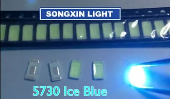 100vnt Nemokamas pristatymas 5730 diodų Ice blue SMD LED 5630 Šviesos Diodų Gamyklos tiesioginio pardavimo PLCC-2 5730 SMD/SMT Mėlynas led