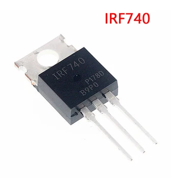 10VNT/DAUG IRF740 IRF740PBF MOSFET N-Chan 400V 10 Amp TO-220 Triode Tranzistorius naujos