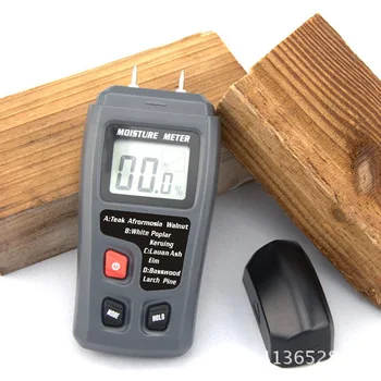 10VNT Medienos drėgmės matuoklis popieriaus, kartono, medienos drėgmės matuoklis medienos drėgmėmačiu drėgmės analizatorius vochtmeter drėgmės matuoklis 0~99.9%