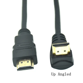 15cm 30cm 1,5 m HDMI-Male HDMI-Žemyn & Up & Kairėje ir Dešinėje Kampu 90 Laipsnių Vyrų HD Pratęsimo Kabelis HDMI-1.4 v Kampu Kabelis 0,5 m