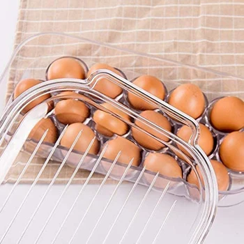 16-Tinklelis Kiaušiniai Talpinimo Šaldytuve Kiaušinių Laikiklį Plastikiniai Kiaušiniai, Šviežių Lauke Didina Maisto Produktų Laikymo Dėžutė Virtuvės Įrankis,2 Pak
