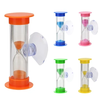 1PCS 2Min Kūrybos Plastiko Hourglasses Dušo Laikmatis/Dantų Valymas Laikmatis Vaikų Kartą, Žaislai, Dovana, Namų Puošybai