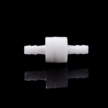 1PCS Baltas 6mm Plastiko Vienas Būdas Inline Patikrinti Vožtuvas Kuro Dujų Skystas Vanduo Aukštos Kokybės