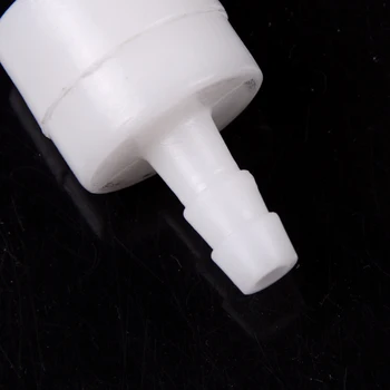 1PCS Baltas 6mm Plastiko Vienas Būdas Inline Patikrinti Vožtuvas Kuro Dujų Skystas Vanduo Aukštos Kokybės