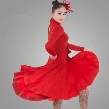 2018 Naują Lotynų Šokių Suknelės Moterims, Salsa/Tango/Rumba/Samba Sijonas Lady Lotynų Šokių Suknelė Konkurencijos Moterų Suknelės