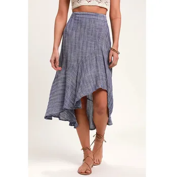 2020 karšto pardavimo vasaros sijonai moterų nauja Dryžuota Spausdinti Atsitiktinis Paplūdimio Atostogų Sijonas юбка женская sandėlyje
