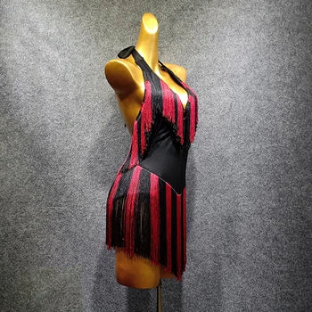 2020 Lotynų Šokių Suknelė Moterų Veiklos Kostiumas Nauja Seksuali Suknelė Pakraštyje Šokių Drabužių Kutas Sijonas Šalis, Matyti, Šokių Drabužių 1447
