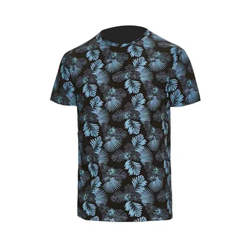 2020 metų Vasaros trumpomis Rankovėmis Apvalios Kaklo T-Shirt Spausdinti Gėlės Lapai Spausdinami marškinėliai trumpomis Rankovėmis Vyrams Streetwear Viršūnes Cool