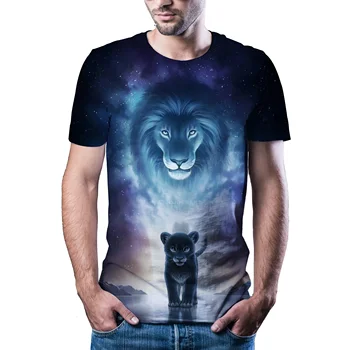 2020 naujas vyrų karšto markės vyriški laisvalaikio gyvūnų 3D spausdinimo T-shirt 3D gamtos įdomus, t-marškinėliai, vyriški drabužiai, marškinėliai vasaros Azijos dydis