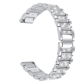 2021 Naują Diamond Nerūdijančio Plieno Žiūrėti Juosta Metalo Riešo Dirželis -Fitbit Prasme Versa 3