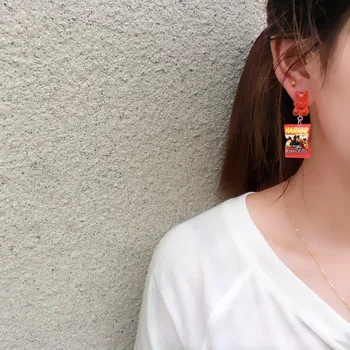 2021 tendencija mažas, padengti auskarai Neįprastas auskarai ausies kabliuko cute mados aksesuarai, auskarai moterims, merginoms dalis dovanos, papuošalai
