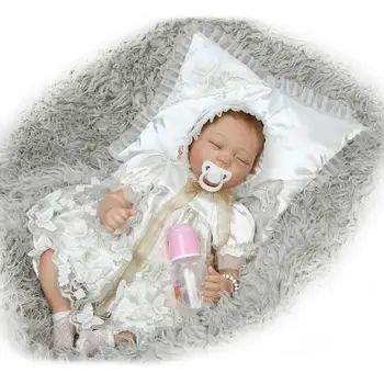 22 Colių 55cm Minkšto Silikono Rankų darbo Reborn Baby Girl Lėlės Realistiškas Ieškote Naujagimis Baby Doll Mažylis Mielas Gimtadienio Dovana