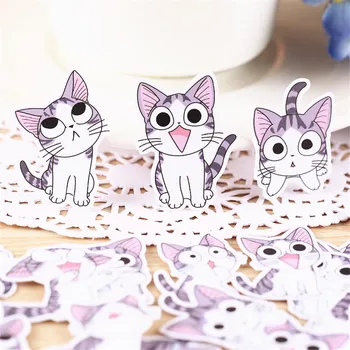 38 VNT Anime katės kasdien Popieriniai Lipdukai Amatų Ir Scrapbooking lipdukai vaikams, žaislai, knygos, Dekoratyvinis lipdukas 