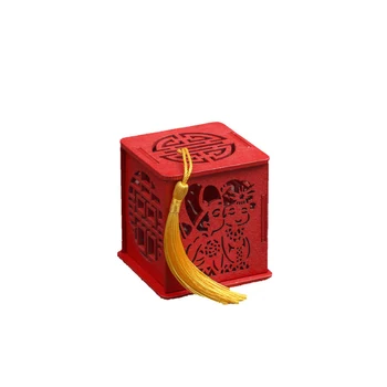 3pcs Saldainių Dėžutės Kutas Kūrybos Mediniai Tuščiaviduriai Iš Kinų Stiliaus Bonbonniere Naudai Dėžės Saldus Langelį Šalies Dalyvavimas Vestuvių