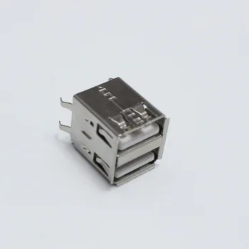 3pcs USB Type A Female Lizdas, Jungtis Suvirinimo 180 Laipsnių Dvigubos Pin Kištukas Jack Jungtys 