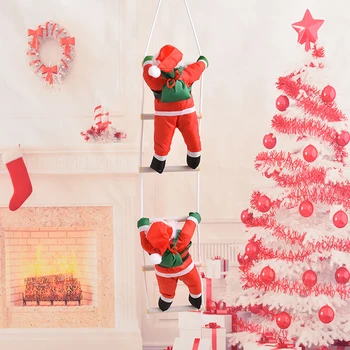 40cm Kalėdų Dekoratyvinis Pakabukas Kopėčių Kalėdų Senelio Lėlės Lašas papuošimai Kalėdų Medžio Naujųjų Metų Papuošimai Kalėdų Dovanos