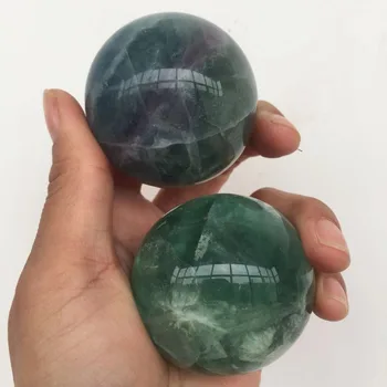 50mm Gamtos fluorito Kristalas brangakmenio orb meditacija, reiki gydymo chakra poliruoti crystal ball sferoje, kaip dovaną draugui
