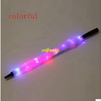 50pcs/daug Coloful Led Skėtis LED Šviesos Skaidrus Žibintuvėlis Skėtis Su atgal 