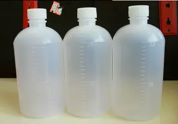 5vnt/aikštelė,NAUJOS 200ml PE Plastiko permatomas apvalus buteliukas su skale,pakavimo buteliuką,skystis, butelis,plastikinio butelio
