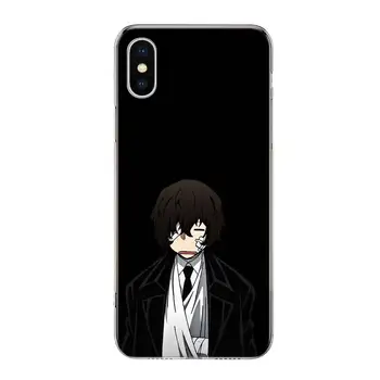 Anime Bungou Benamių Šunų Dazai Osamu juoda Telefono dėklas skirtas Apple iphone 11 12 Mini Pro XR X Xs Max 7 8 6 6s Plus 7G 5G 6G 5S 5 SE