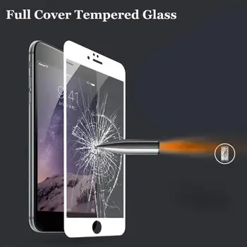 Anti-scratch Visiškai Padengti Grūdinto Stiklo Ekrano Plėvelė Protector, iPhone, 11 Pro Max XR XS X 7 8 Plius Telefono dėklas Priedai