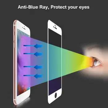 Anti-scratch Visiškai Padengti Grūdinto Stiklo Ekrano Plėvelė Protector, iPhone, 11 Pro Max XR XS X 7 8 Plius Telefono dėklas Priedai