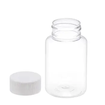 Apvalaus butelio tipo skaidrus didelę burną plastikinis buteliukas platus butelį skysčio buteliukas nagų sub-išpilstymo kapsulė J5X6