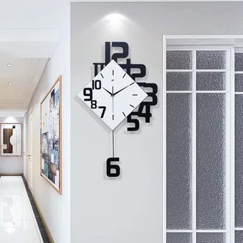 Asmeninį Skaitmeninis Laikrodis Mados Europos Stiliaus Kambarį Sieninis Laikrodis Medinių Namų Dekoratyvinės Sienų Diagramos