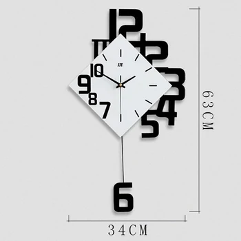 Asmeninį Skaitmeninis Laikrodis Mados Europos Stiliaus Kambarį Sieninis Laikrodis Medinių Namų Dekoratyvinės Sienų Diagramos
