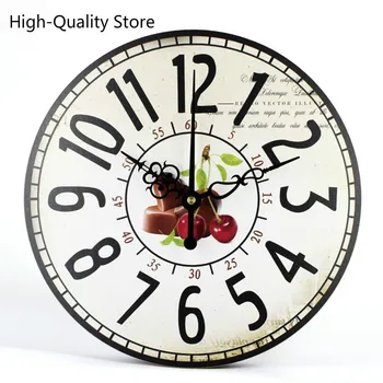 Aukštos Kokybės Vintage Mados Dideli Sieniniai Laikrodžiai Tyli Dizainas Patvarus, Virtuvės, Biuro Kambarį Dekoratyvinių Laikrodis Sieniniai Laikrodžiai