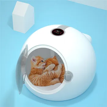 Automatinė Pet Kūno Džiovinimo Dėžutę Didelės Talpos, Riebalų Katėms Ozono Dezinfekcija Smart Protingas Katinas Šiltos Lovos ir Plaukų Džiovintuvas Dėžutę