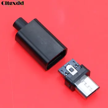Cltgxdd 1pcs Micro USB 4 Pin Male jungtis prijunkite suvirinimo Duomenų OTG eilutės sąsaja 