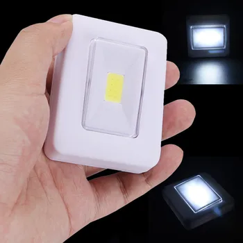 COB LED Sienos Naktį Šviesos Jungiklis Baterija Belaidžius Lempa, šviestuvas Už Cabine Garažas, Drabužinė Namų Miegamajame #LR2