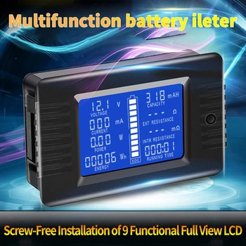 DC Daugiafunkcį Baterijos Testeris, Matuoklis Multimetras Ammeter Voltmeter LCD Ekranas Skaitmeninis Srovė Saulės Energijos инструменты