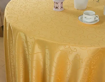 Didelis 120inch staltiesė Poliesteris Žakardo Staltiesės, Vestuvių staltiesė Turas Spausdinti Siuvinėtos Stalo staltiesė
