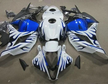Dor-Už CBR600RR F5 2009-2012 Motociklo Kėbulo Įpurškimo Formuoti Visiškai Lauktuvės Rinkiniai CBR600 RR CBR 600RR 09 10 Mėlyna balta