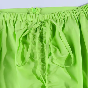 Elegantiškas Neoninė Žalia Off Peties Moterų Suknelė Ilgomis Rankovėmis Seksualus Bodycon Atsitiktinis Suknelė Festivalis Klubo Šalis Suknelė Vasaros 2019 Vestidos