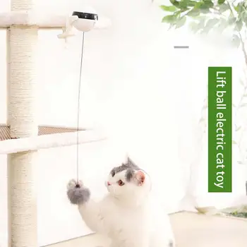 Elektros Automatinė Kėlimo Katė Ball Žaislas Interaktyvi Dėlionė Smart Naminių Kačių Kamuolys Kibinimas Žaislai Pet Tiekimo Kėlimo Kamuolius Elektros