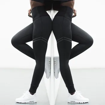 EOEODOIT Activewear Aukšto Juosmens Fitneso Antblauzdžiai Moterims, Kelnės Mados Kratinys Treniruotės Legging Ruožas Slim Sportinę Jeggings