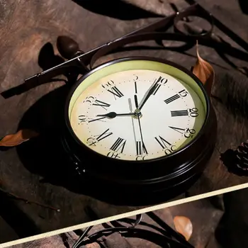 Europos stiliaus dvipusis Sieninis Laikrodis Kūrybos Klasikiniai Laikrodžiai Monochrom Dropshipping