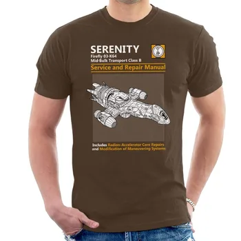 Firefly Ramybė, techninės priežiūros ir Remonto Vadovą, VYRIŠKI T-Shirt 2019 Mados Trumpą Kūrybinio Atspausdintas T-Shirt Vyrai Tee Pritaikyti Tee