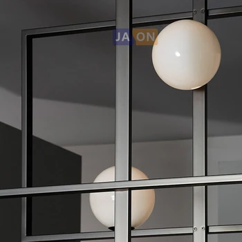 G9 led Postmodernaus Geležies Stiklo Juoda Aukso Liustra Apšvietimo LED Lempa, LED Šviesos Fojė, Valgomasis Kambarys