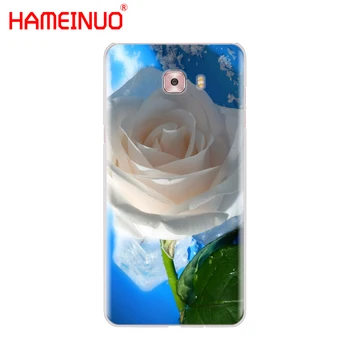HAMEINUO rožinės spalvos rožių Žiedų padengti telefono dėklas Samsung Galaxy C5 C7 C8 C9 C10 J2 PRO 2018
