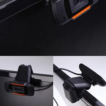HD 720P Webcam USB Kamera Pasukti Vaizdo Įrašymo Kamera su Mikrofonu PC Kompiuteris