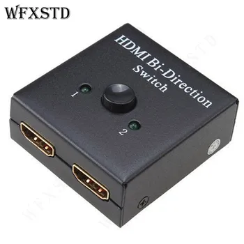HDMI Bi-krypties Jungiklį 2 in 1 out jungiklis arba 1-2 iš skirstytuvo iki rankinis valdymas