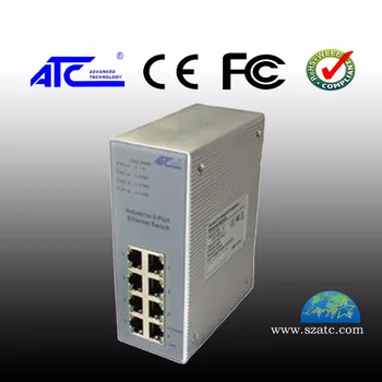Industrial Ethernet Switch ATC-408, 8-port valdymo prisitaikanti Ethernet jungiklis su 100 Mbp tinklo linijos