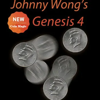 Johnny Wong Genesis 4 (su DVD) Johnny Wong Monetos Magija Gudrybės Gudrybė Įdomus Close up Magic Super 3 Skristi Nuostabi Monetų Stebuklas