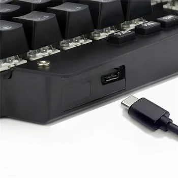 K700 Viena ranka Mechaninė Žaidimų Klaviatūra RGB LED Backlight Outemu Jungiklis Makro Apibrėžia 44 Klaviatūra